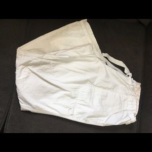 White scrub pants